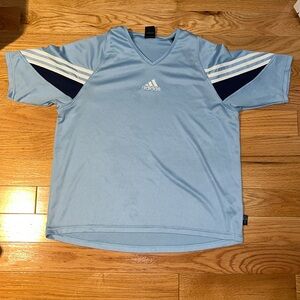 Adidas blue jersey top size women’s XL